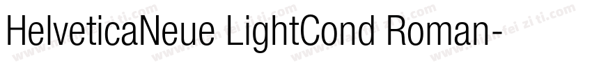 HelveticaNeue LightCond Roman字体转换